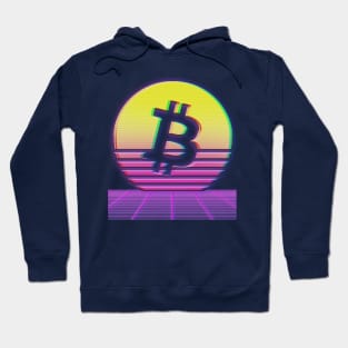 Bitcoin Retro Vaporwave Hoodie